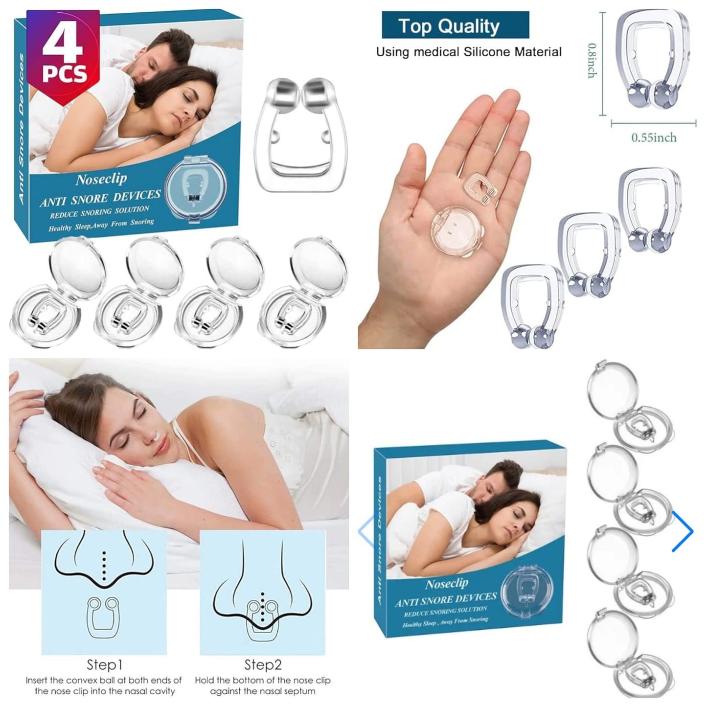 Set X4 Tapon De Ronquidos