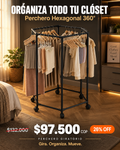 perchero hexagonal