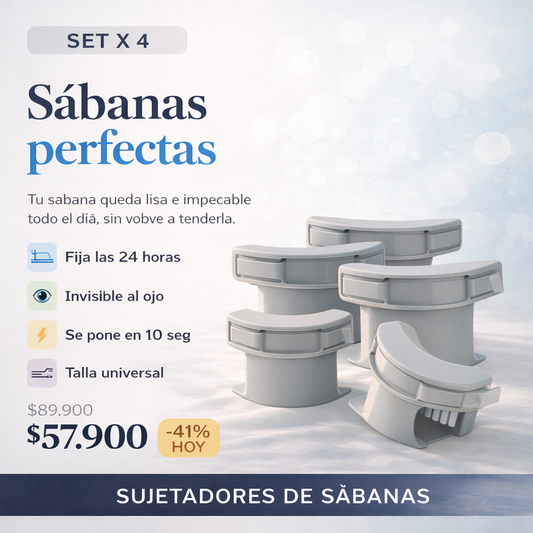 Set x 4 Sujetadores de Sabanas