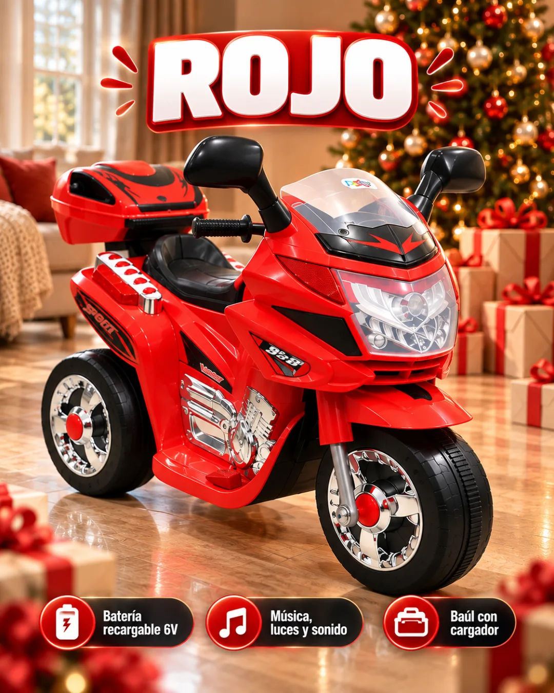 Moto eléctrica para niños